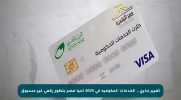 تغيير جذري.. الخدمات الحكومية في 2025 تحيا مصر بتطور رقمي غير مسبوق